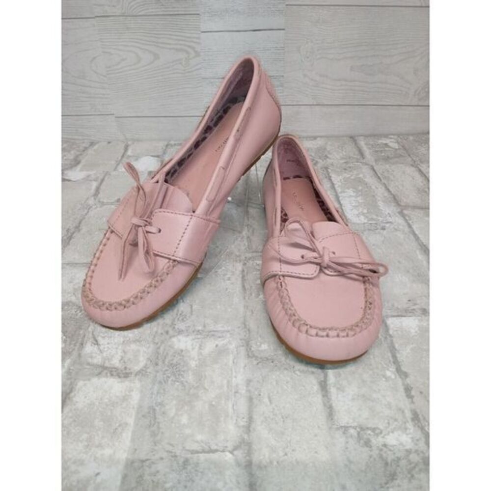 Naturalizer 174P73 Women's Pink Leather Size 7 Slip‎ On Sneakers